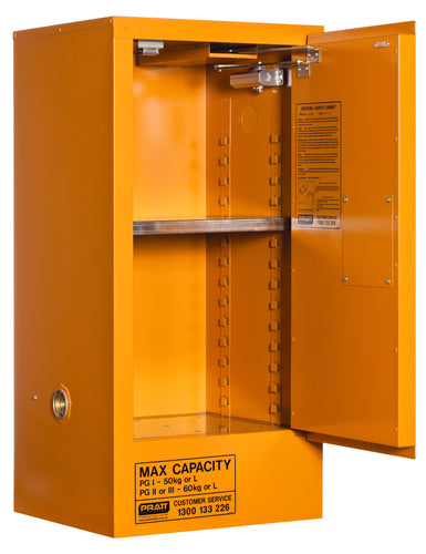 60L Oxidising Agent Dangerous Goods Storage Cabinet, Oxidising Agents - DG Safety