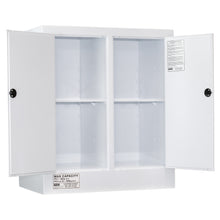 160L Polypropylene Corrosive Chemical Storage Cabinet - Dual Compartment
