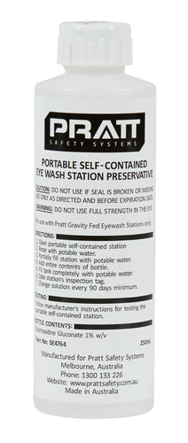 Water preservative for Portable emergency eyewash and body wash units, Portable Eye & Body Wash - DG Safety