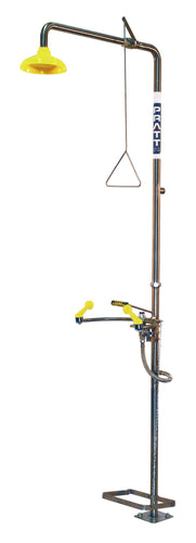 Pratt Combination Safety Shower & Eye Wash Hand & Foot Operated, Safety Showers & Eye/Face Washes - DG Safety